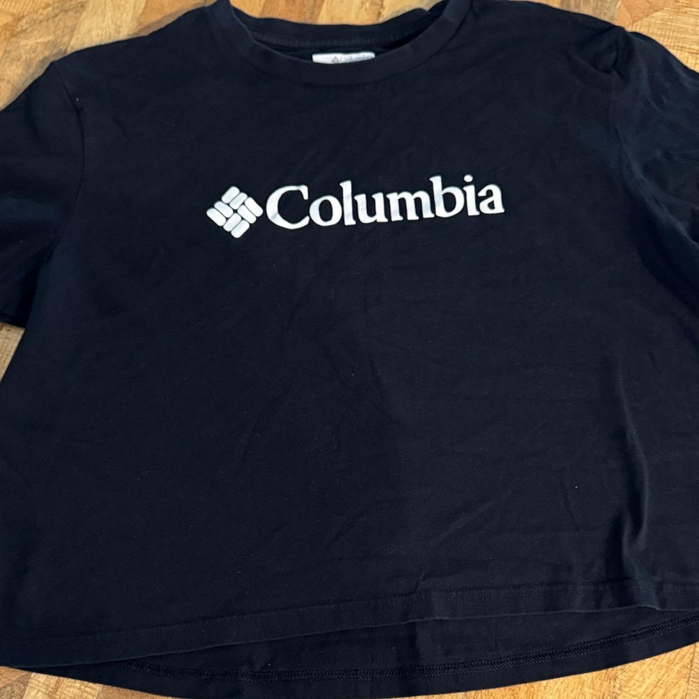 Columbia Navy Tee with White Logo